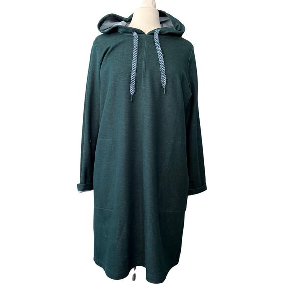 J. Jill Dark Teal  Hoodie Dress - Picture 4 of 16